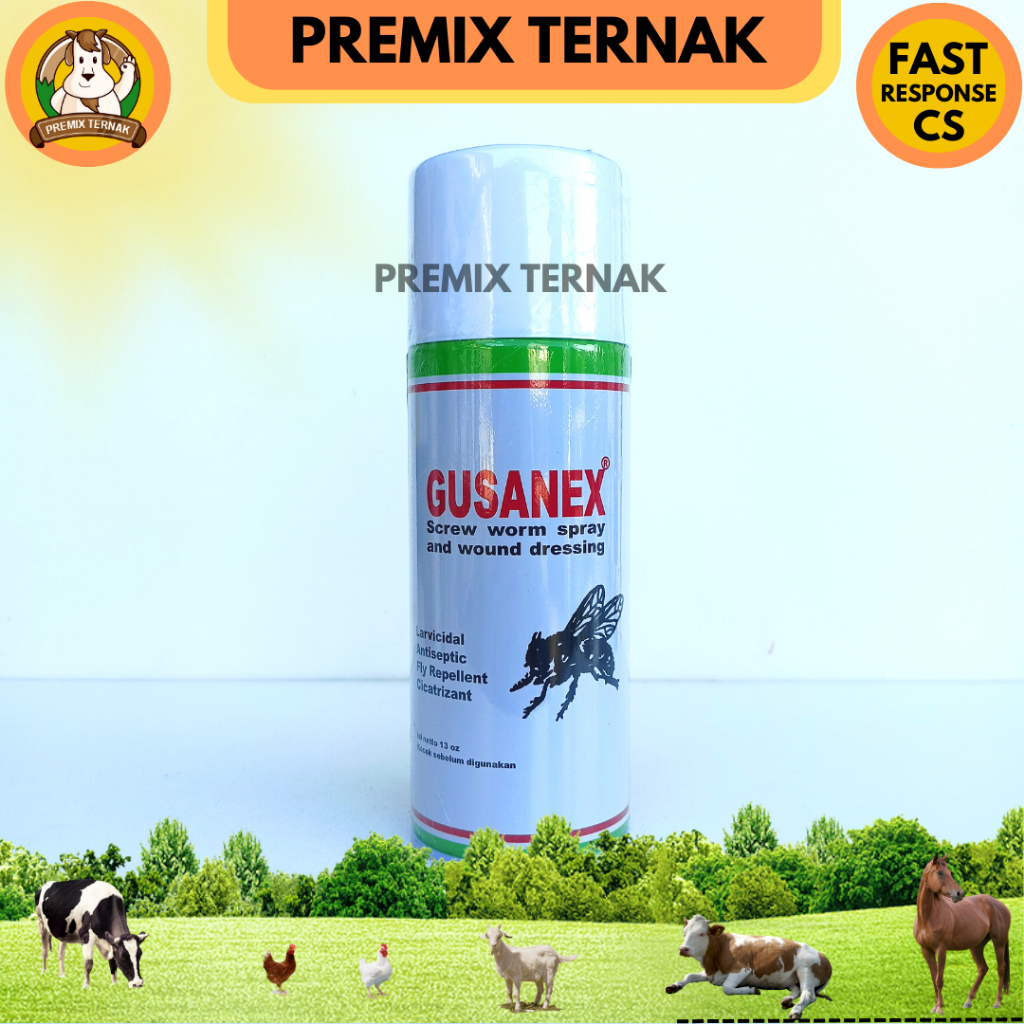 GUSANEX SPRAY ORIGINAL - Obat Luka Hewan Antiseptik dan Anti Lalat