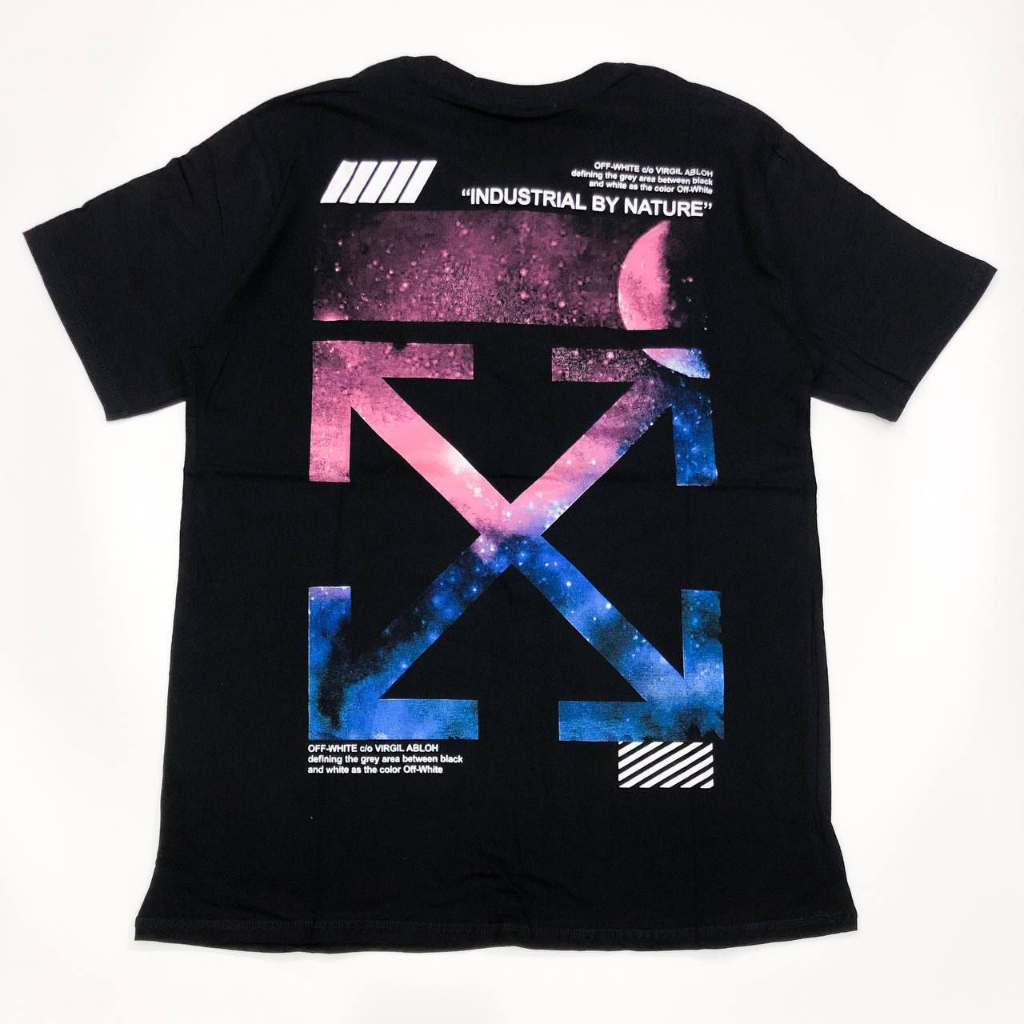 BAJU KAUS OFF WHITE HITAM FULLPRINT ORIGINAL UNISEX