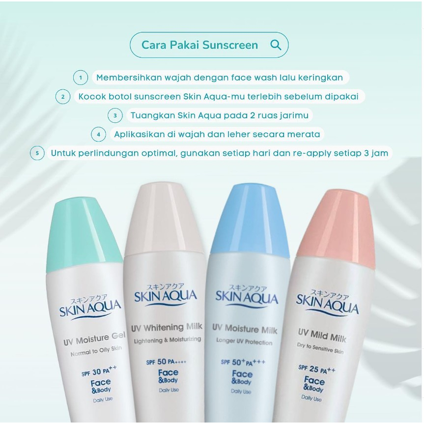 [BPOM] Skin Aqua UV Moisture Gel SPF30 40gr (Hijau) / Skin Aqua SunScreen / Sun Block / MY MOM