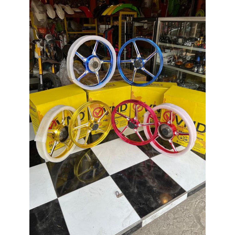 VELG VND DYNOPRO 160 140 RING 17 PNP YAMAHA F1Z R FIZ R JUPITER Z JUPITER MX BIRU MERAH GOLD