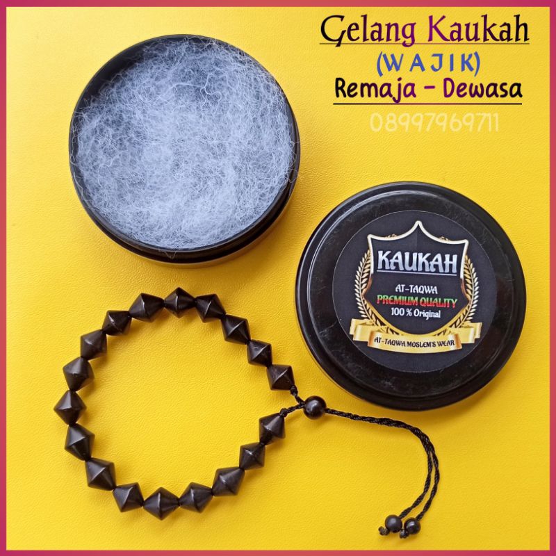 Gelang kaukah (WAJIK + WADAH) gelang Kayu kaokah koka kokka kukah kokkah Pria - Wanita