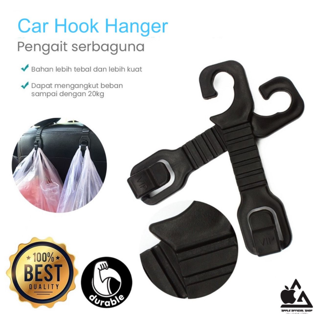 Kuat &amp; Murah Gantungan Barang Headrest Mobil Car Hook Hanger Holder Multi Fungsi Serba Guna Cantolan Barang Mobil