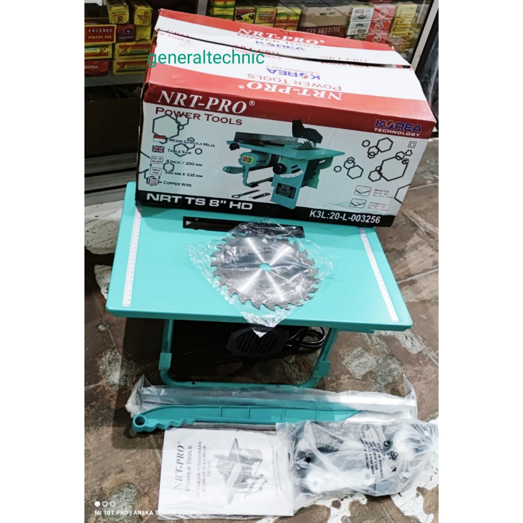 Table Saw NRT-PRO TS8 HD 8" NRT-Pro TS8HD Table Saw 8" TS8