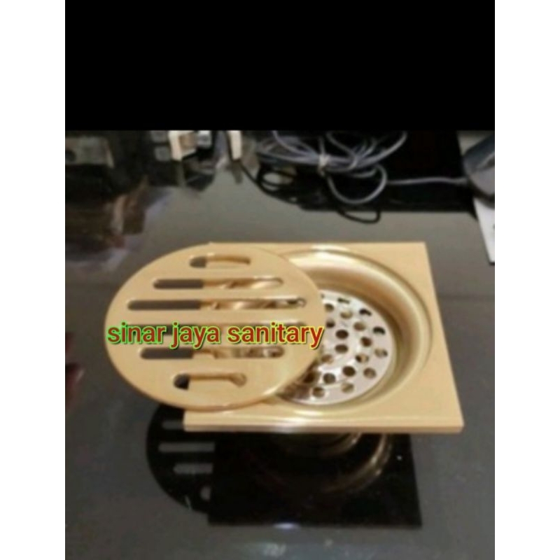 Smart floor drain Rose gold / Floor drain subron gold / Saringan pembuangan air