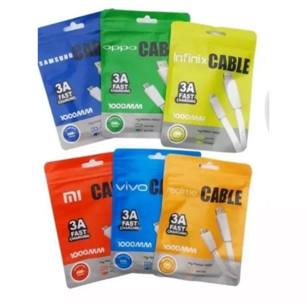 VOOC&amp;FAST CHARGING TYPE C / MICRO - KABEL DATA BRAND KC2 ORIGINAL ALL MERK - White_Cell