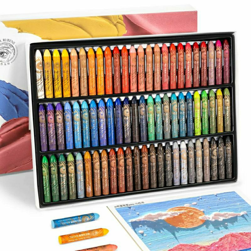 

[BONUS KIT] Paul Rubens HAIYA 72 colors soft artist oil pastel