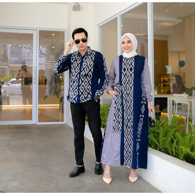 couple tenun baju couple tenun gamis dan kemeja sarimbit tenun
