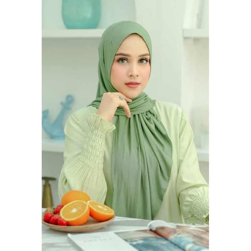 everyday slip on jersey buttonscarves olive