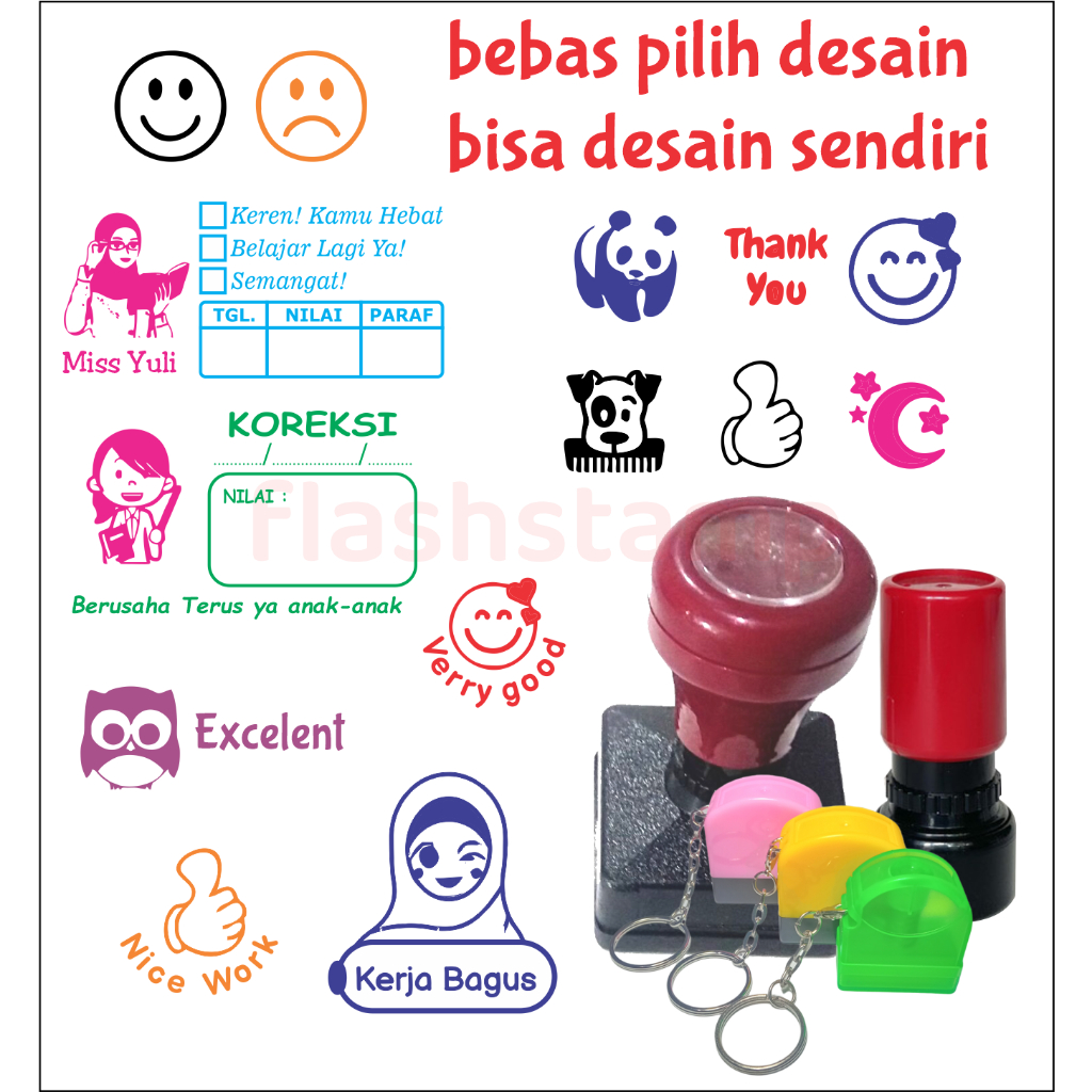 

Stempel Nilai Reward Stempel Guru Penilaian Bebas Pilih Desain