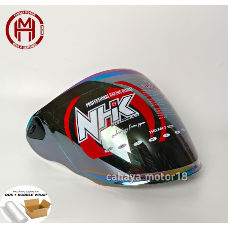 KACA HELM NHK R6 PELANGI ORIGINAL