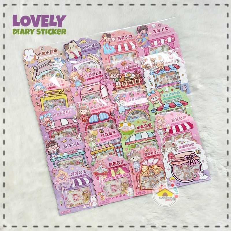 

Sticker LOVELY DIARY Handbook Transparan Sticker 3 Sheet (A-2396)