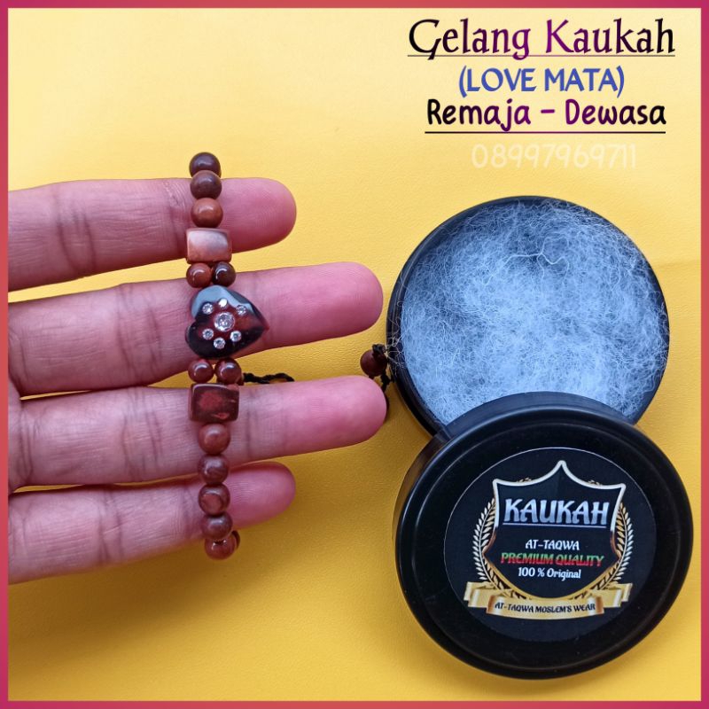 Gelang kaukah (LOVE MATA + WADAH) gelang Wanita Kayu kaokah koka kokka kukah kokkah