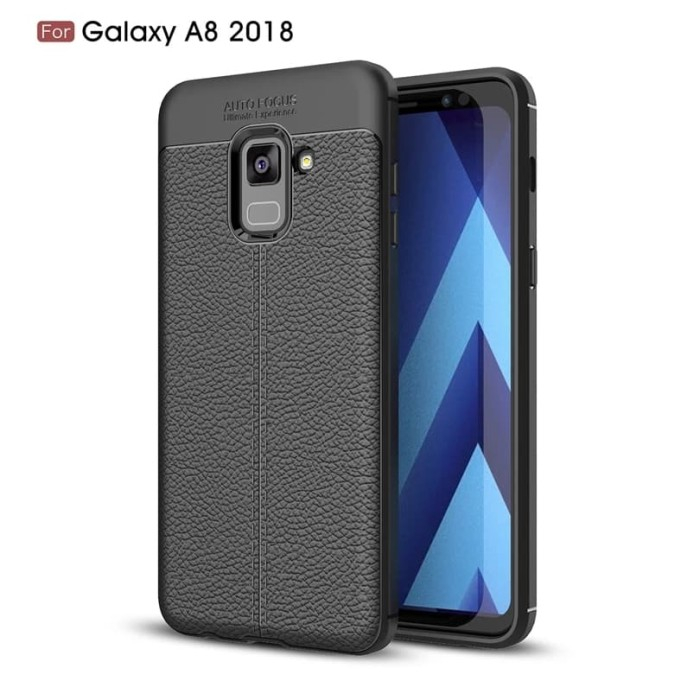 Case Autofocus Samsung A8 2018 Softcase Leather