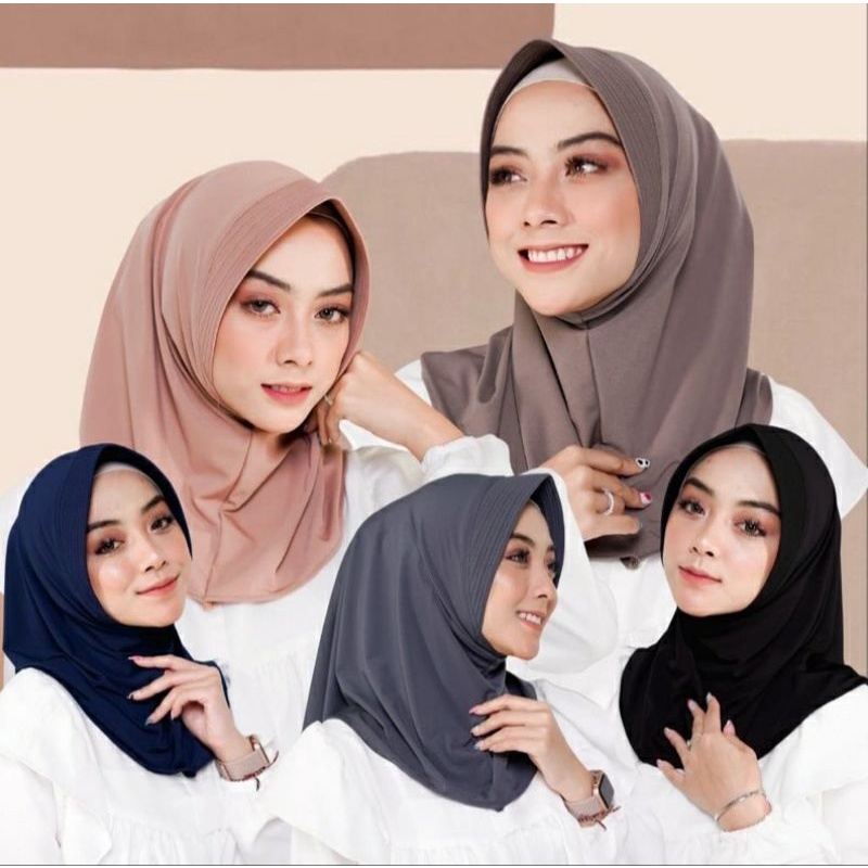 Bergo Sport / Jilbab Olahraga / Hijab Sport Voli Jersey Premium