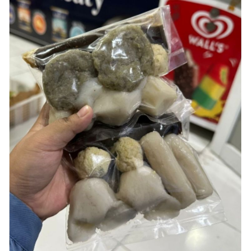 

Pempek Palembang Aseli Ikan Tengiri isi 12pcs + 2bks Kuah Cuko Kemasan Vacum