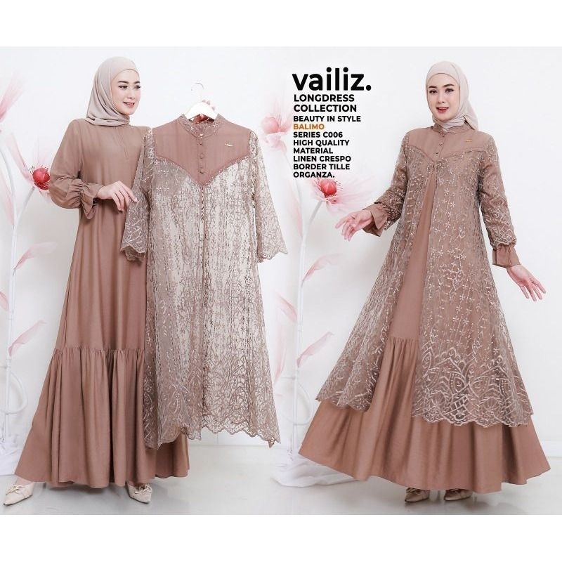 VAILIZ LONG DRESS BY BALIMO FASHION