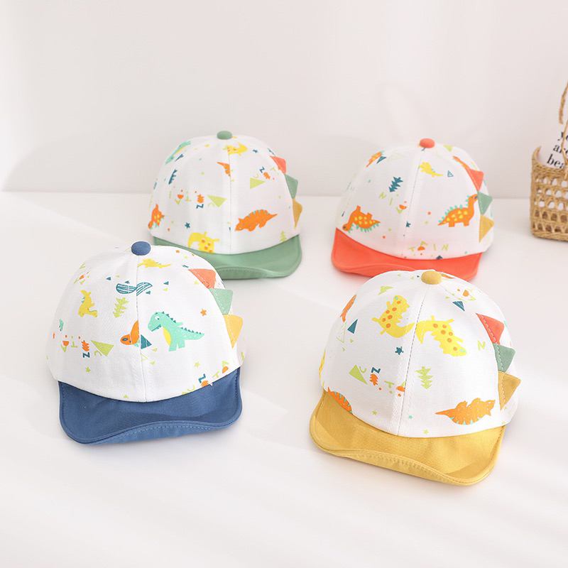 8 - 24 bulan Topi Baseball Anak Import Model BRIGHT DINOS UNT