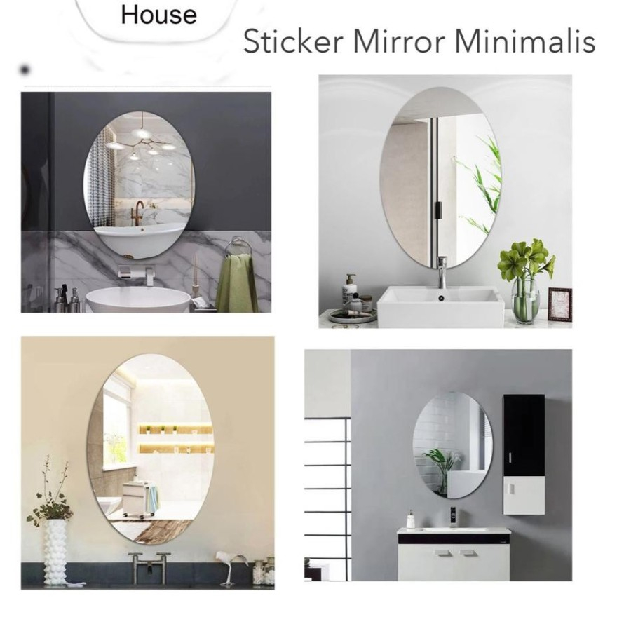 (HJ_888)STIKER KACA CERMIN AKRILIK WALL MIRROR ACRYLIC WALL STIKER WALLPAPER