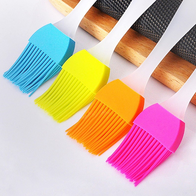 Kuas minyak Silikon Oles Kue Tahan Panas Silicone Brush Dapur Roti bbq Minyak Mentega Anti Rontok