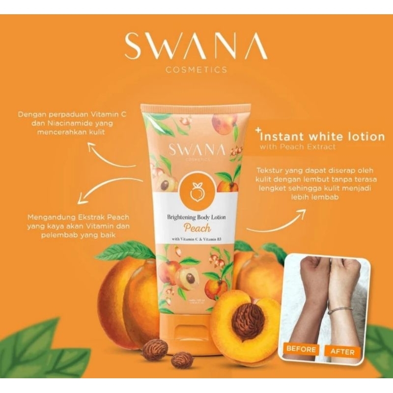 SWANA Brightening Pomegranate Peach Body Lotion Instant White 100ml