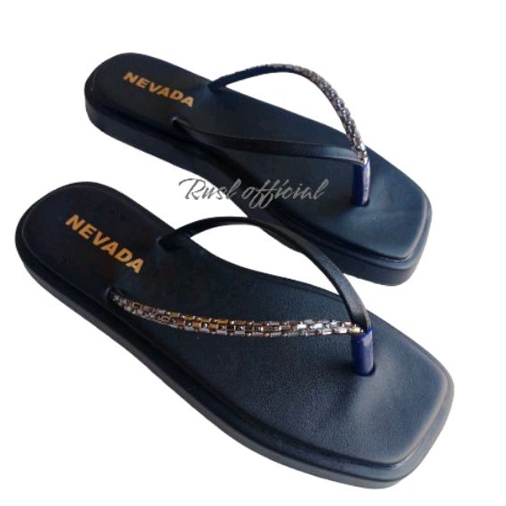 Sandal Wanita NVD / Sandal Jepit Wanita Nevada Free Box Merk