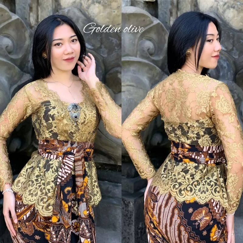 kebaya Bali brokat