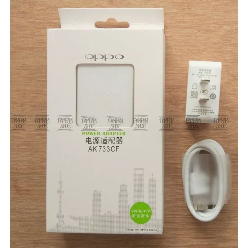 Ready Travel Charger Oppo 2A Original AK733CF Mikro Usb