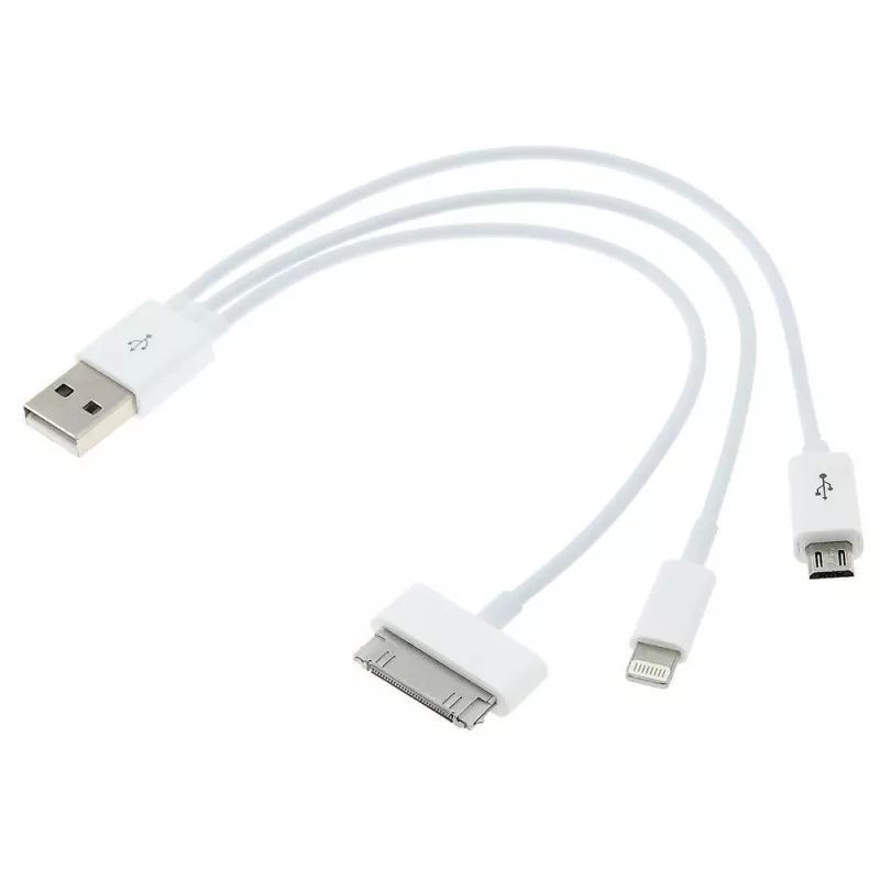 Kabel Charger 3in1 (micro-usb, Samsung, iPhone)