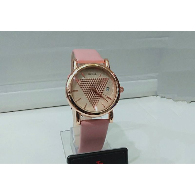 Jam Tangan Wanita Fashion Kulit Gueess Tanggal Aktif