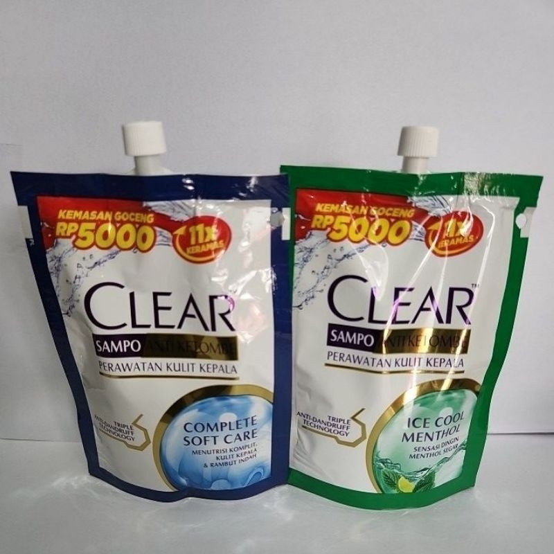 SAMPO CLEAR (55ml) complete soft care &amp; ice cool menthol (kemasan ekonomis)