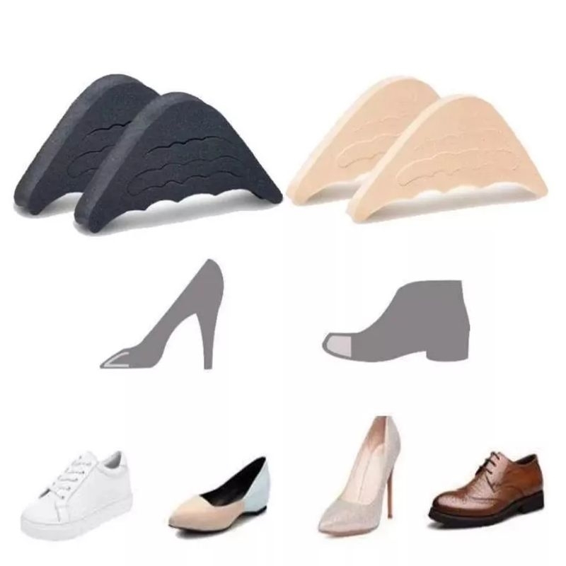 1 Pasang Pengganjal Ganjalan Ganjelan Bantalan Ganjal Ganjel Busa Spons Insole Insol Sol Alas Sepatu Kebesaran Wanita