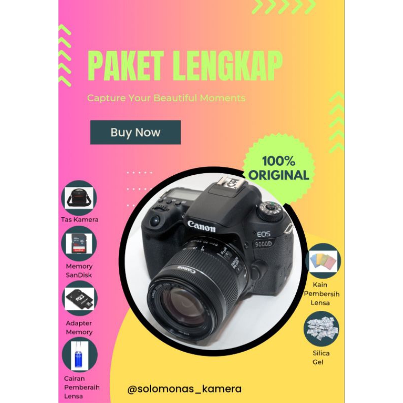 KAMERA CANON EOS 9000D / 77D MURAH BONUS BANYAK