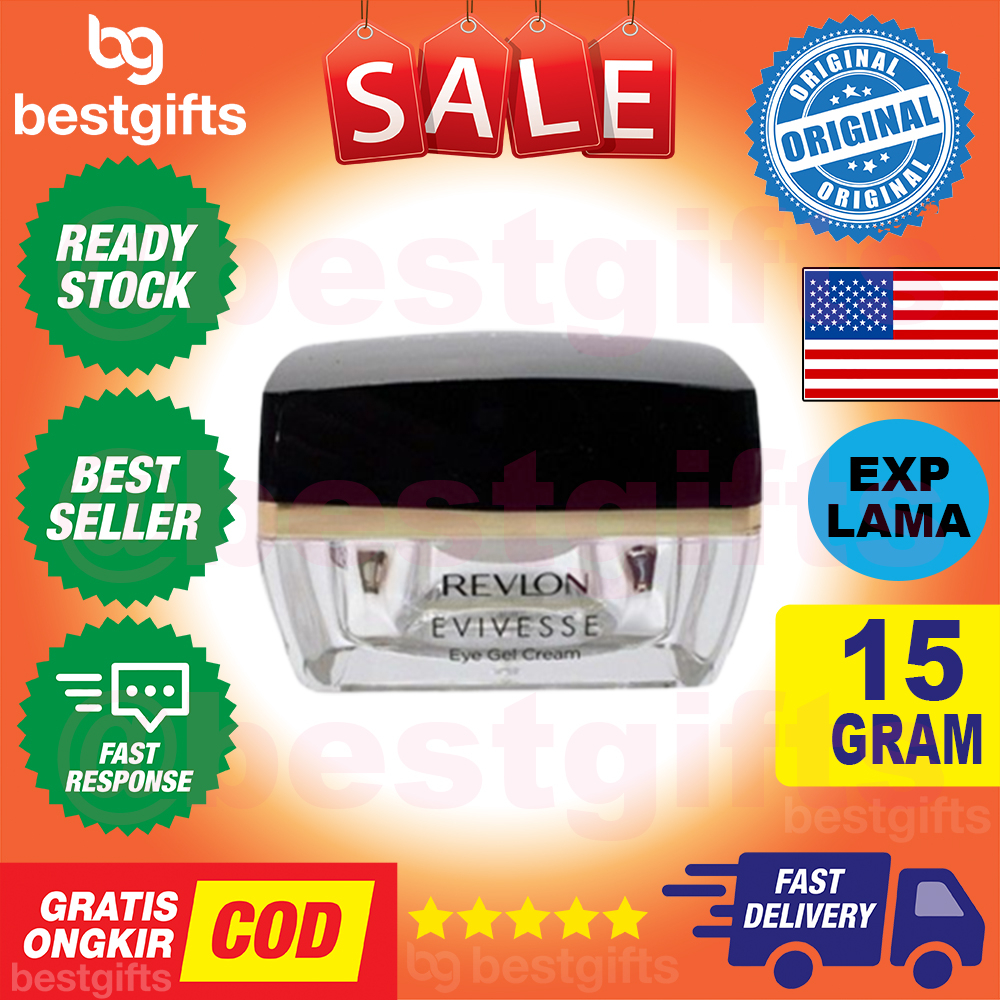 REVLON EVIVESSE EYE CREAM GEL JEL KRIM MATA MENCEGAH PENUAAN 15 GRAM