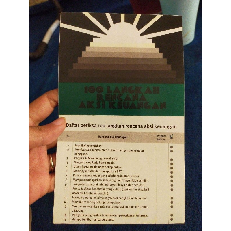 

Daftar Periksa 100 Langkah Rencana Aksi Keuangan