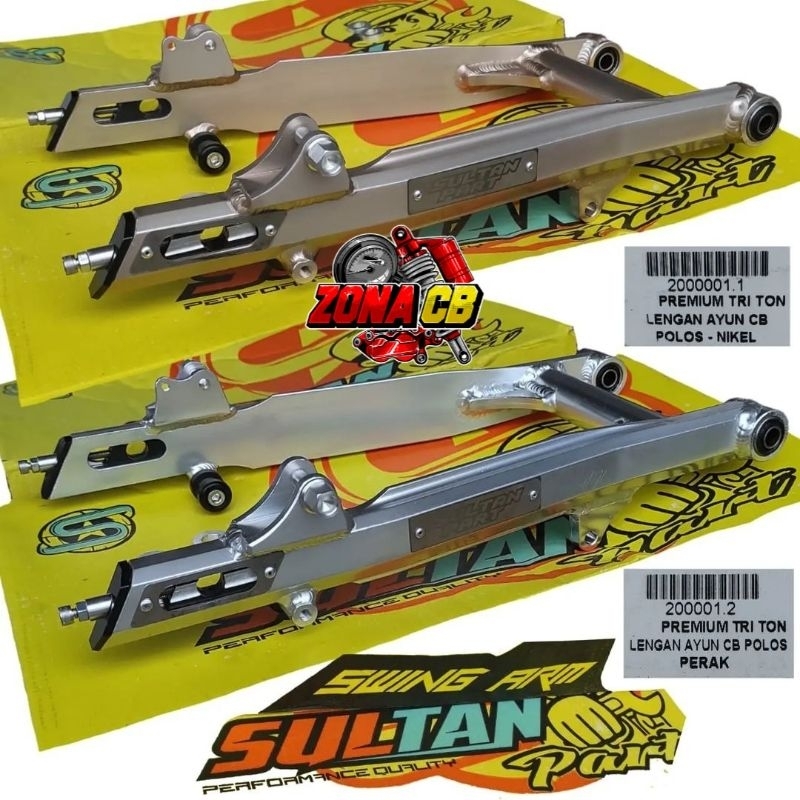Swing arm Arem K2R Sultan Part Triton Perak Silver model Kaze pnp CB nikel gold titanium / lengan ay