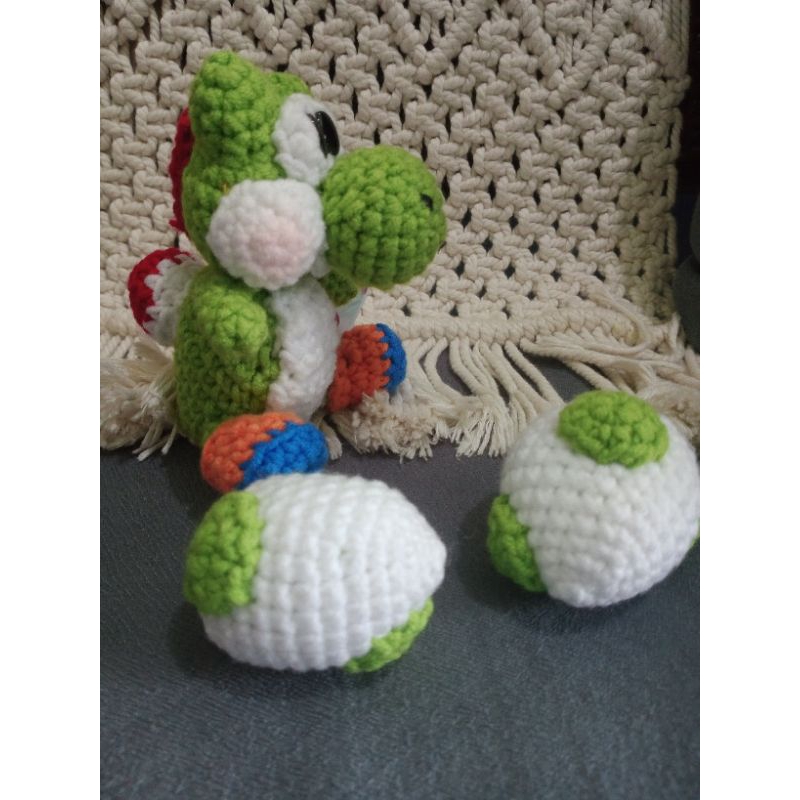Boneka Amigurumi Yoshi & Telur