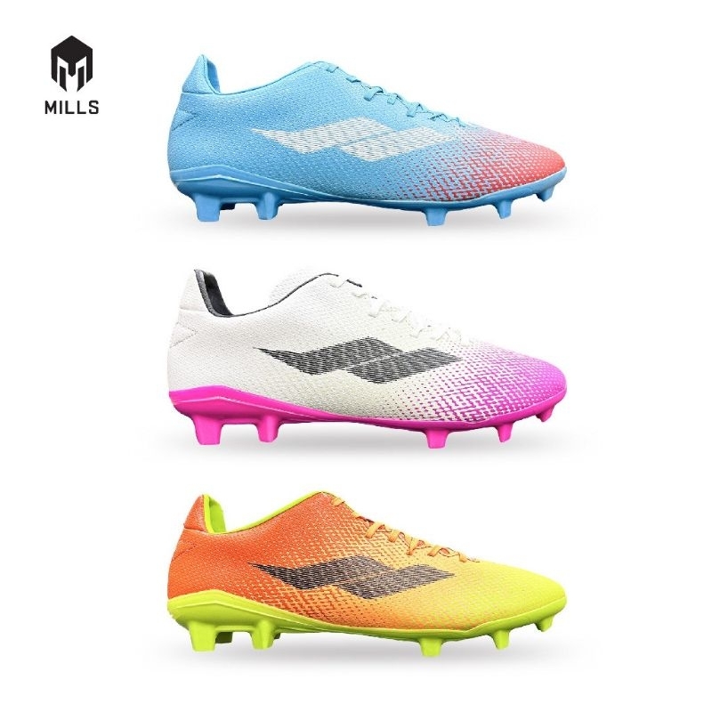 Sepatu Bola Mills Evos+ Fg Original orange/white/cyan
