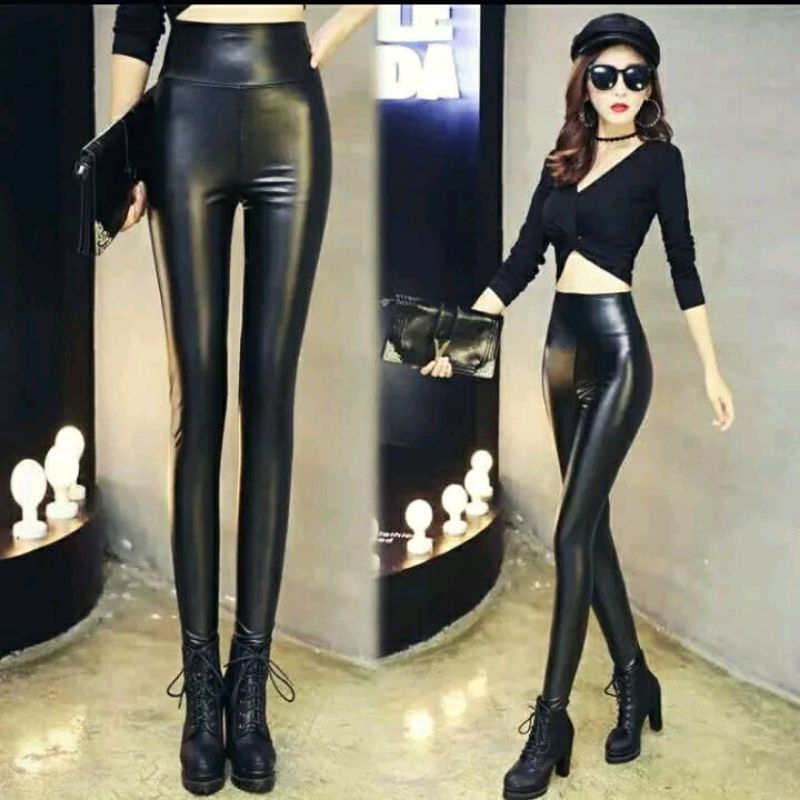 Legging Latex Dove Premium Legging Wanita Premium Legging Licin