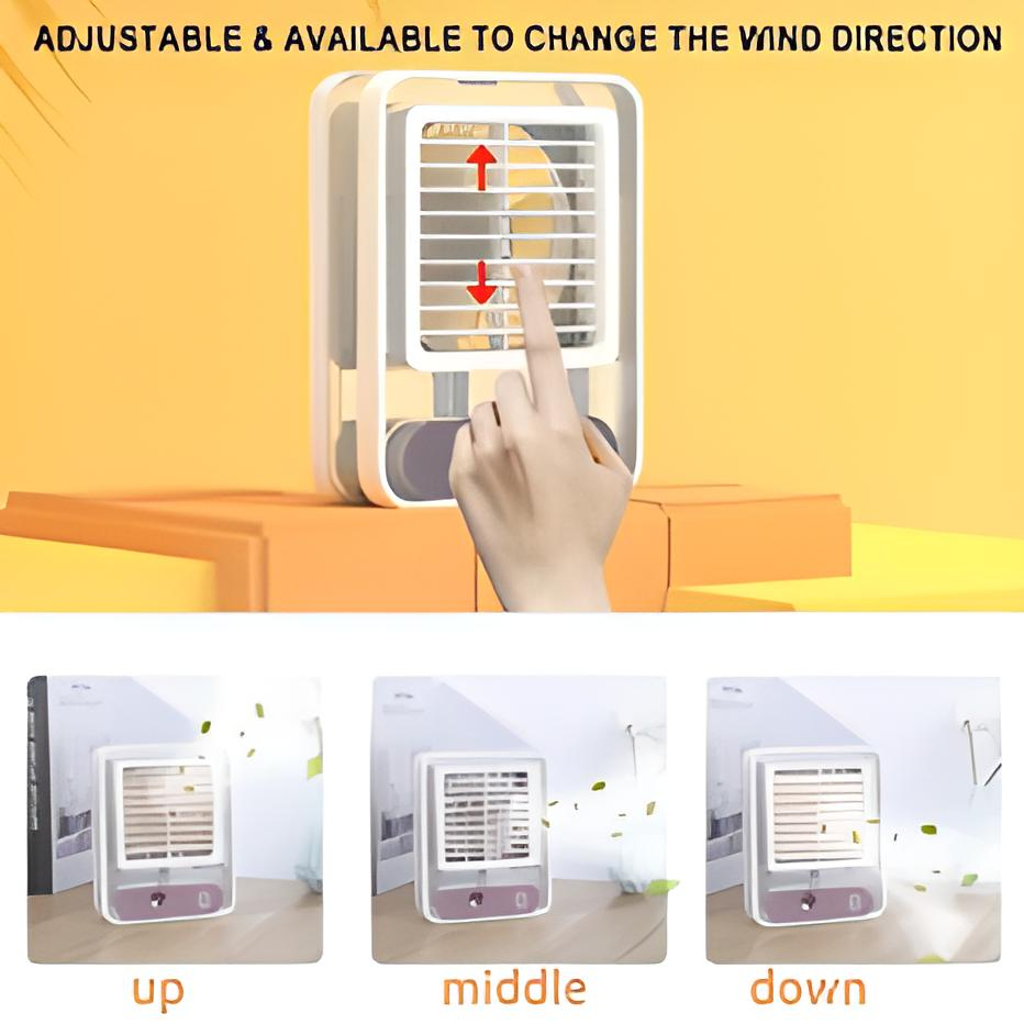 KIPAS ANGIN AC HUMIDIFIER FAN PENDINGIN RUANGAN MINI PORTABLE AIR COOLER