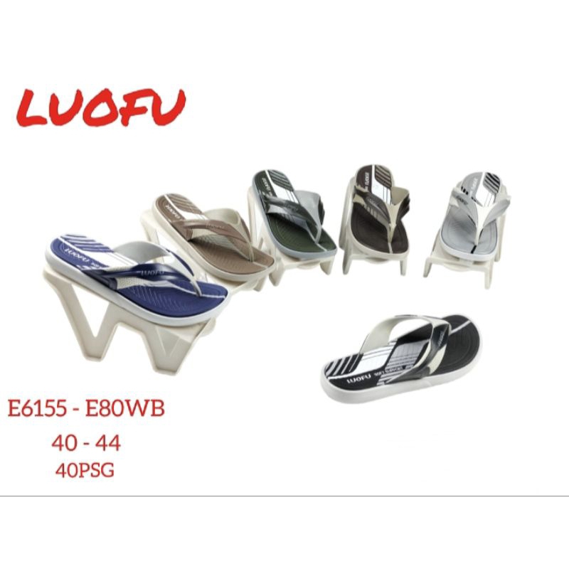 SANDAL JAPIT LUOFU E-6155 SANDAL JAPIT JELLY IMPORT SANDAL LAKI LAKI