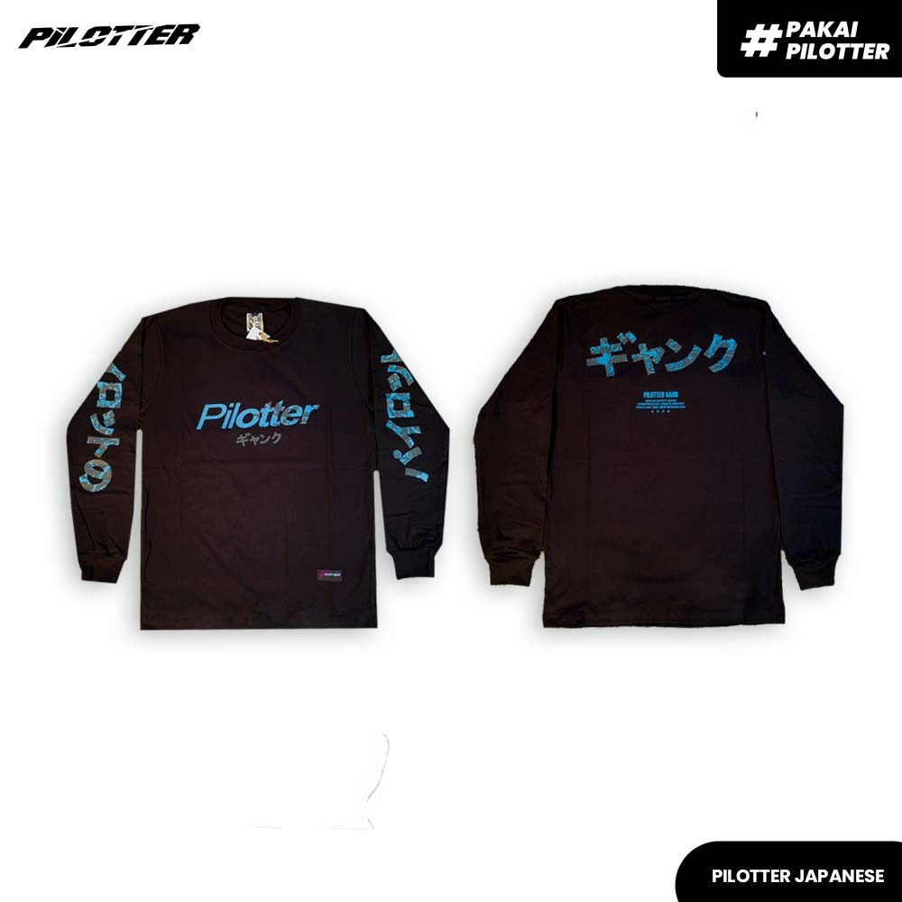 KAOS PILOTTER JAPANESE ORIGINAL FREE STIKER LENGAN PANJANG