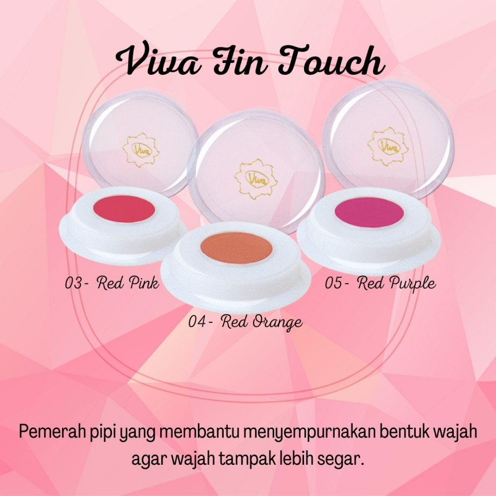 Ready Stock | VIVA Face Fin Touch (blush on) Finishing Touch 2g