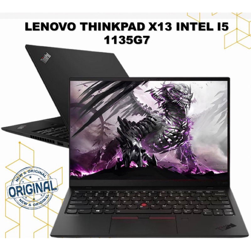 LAPTOP SLIM LENOVO THINKPAD X13 INTEL I5 1135G7 8GB 512GB SSD IRIS XE