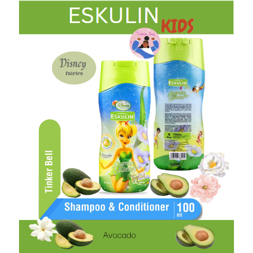 Eskulin KIDS Tinker Bell Disney Fairies Avocado Shampoo 100 mL