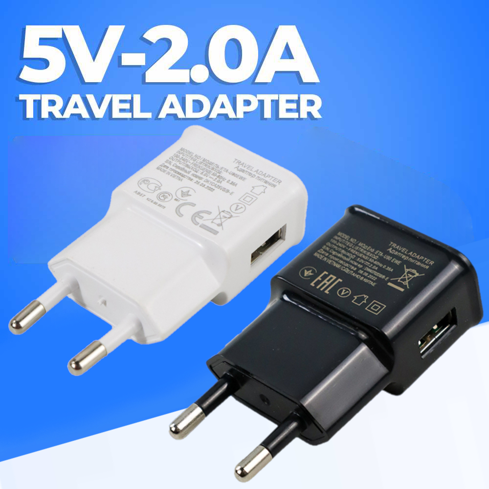 Travel Adaptor USB Charger 5V 2.0A for Smartphone - ETA-U90EWE