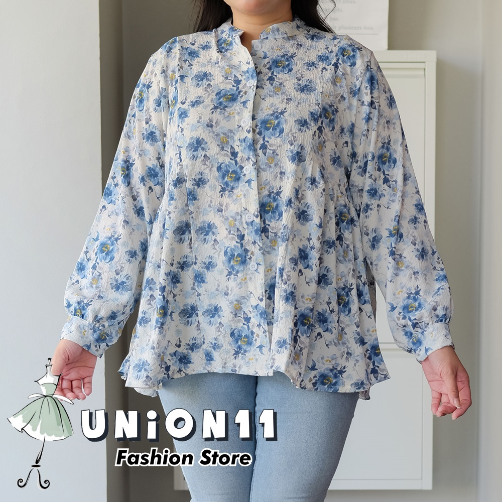 UNION11 - ATASAN JUMBO WANITA LD 120 / BAJU JUMBO WANITA / BAJU KERJA WANITA BIGSIZE / BLOUSE JUMBO WANITA / ATASAN JUMBO XXXL WANITA SWARA