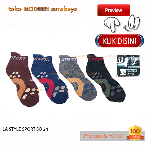 Kaos kaki pendek mata kaki tebal LA STYLE SPORT SO 24