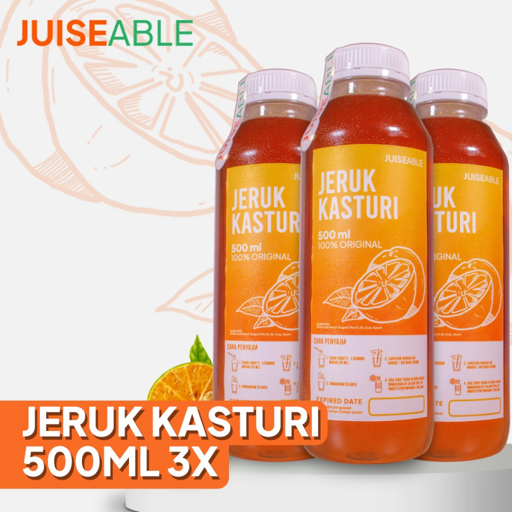 

SIRUP Jeruk Kasturi Organik / Sonkit / Kietna - 3pcs (500ml)