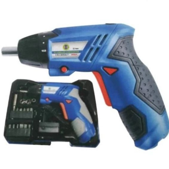 Mesin bor obeng listrik tanpa kabel Cordless Screwdriver C-MART