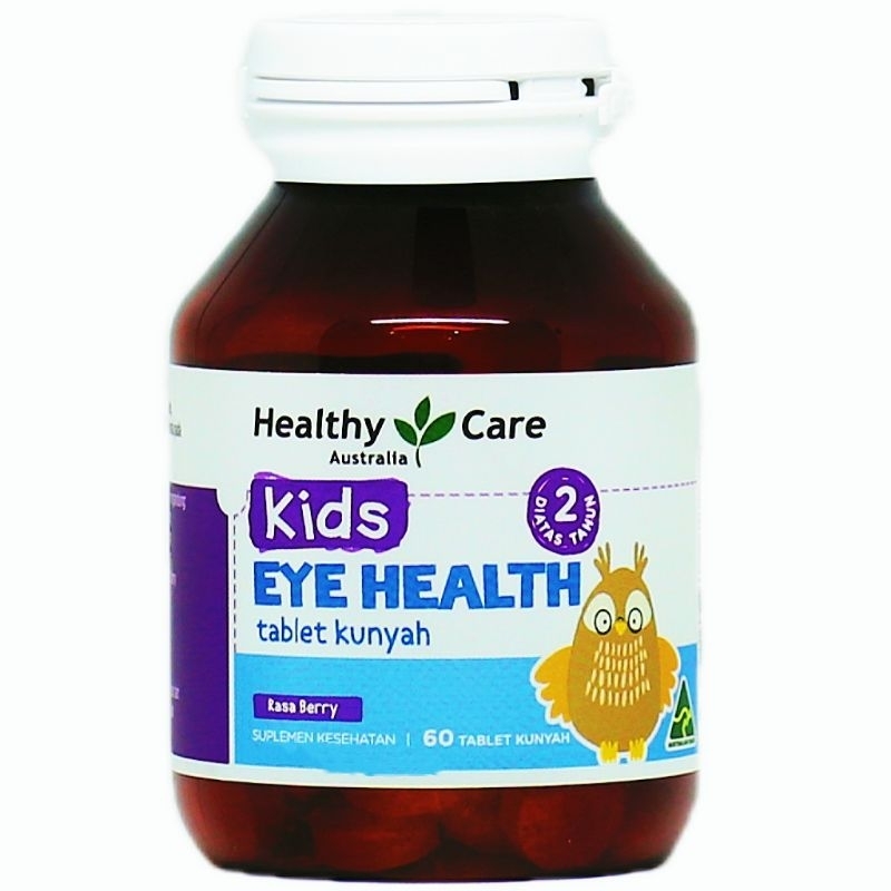 Healthy Care Australia Kids Eyes Health 60 Tablets kunyah rasa Berry supplement kesehatan mata anak 